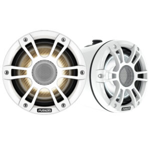 Fusion 3i 6.5″ Signature Series White 230 Watt Waterproof Wake Tower Speakers with CRGBW Accent Lighting