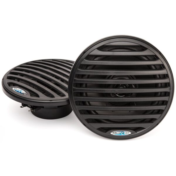 Aquatic AV EC122 Black 6.5" Coaxial 80 Watt Waterproof Marine Speakers