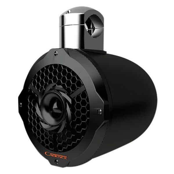 Cadence SWB8B Black 8" 250 Watt Coaxial Waterproof Marine Wake Tower Speaker