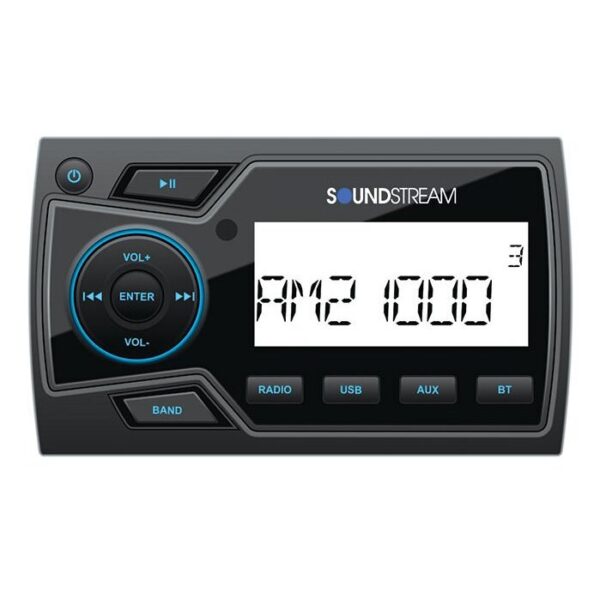 SoundStream MHU-32 AM/FM Radio Receiver Weather Band USB Port Bluetooth 300 Watt 2 Zone Waterproof Marine Stereo