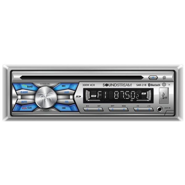 SoundStream SMR-21B AM/FM Radio Receiver CD Player USB Port Bluetooth 300 Watt Marine Stereo