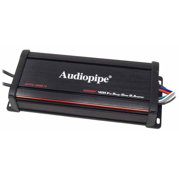 Audiopipe APTV-600.4 800 Watt 4 Channel Digital Waterproof Marine Amplifier