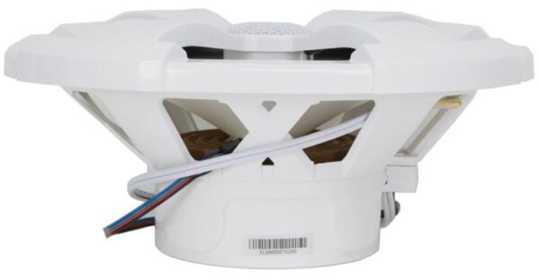 PowerBass XL-69 White 6x9" Coaxial 240 Watt Waterproof Marine Speakers With RGB LED Accent Lights