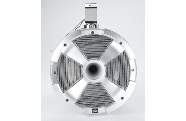 PowerBass XL-POD10LR Silver 10" 300 Watt Waterproof Marine Wakeboard Tower Speakers With RGB LED Accent Lights