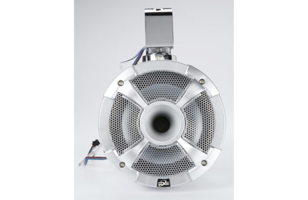 PowerBass XL-POD6LR Silver 6.5" 150 Watt Waterproof Marine Wakeboard Tower Speakers With RGB LED Accent Lights