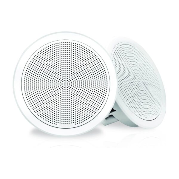 Fusion FM-F65RW White FM Series 6.5" Ceiling Or Wall Mount Low Profile Waterproof Marine Speakers