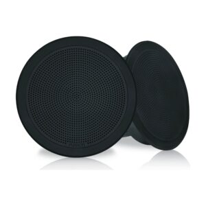Fusion FM-F65RB Black FM Series 6.5″ Ceiling Or Wall Mount Low Profile Waterproof Marine Speakers