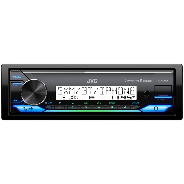 JVC KDX38MBS AM/FM Radio Receiver USB Port Bluetooth SiriusXM Ready Alexa IPhone Control Pandora Spotify Marine Stereo The Boat