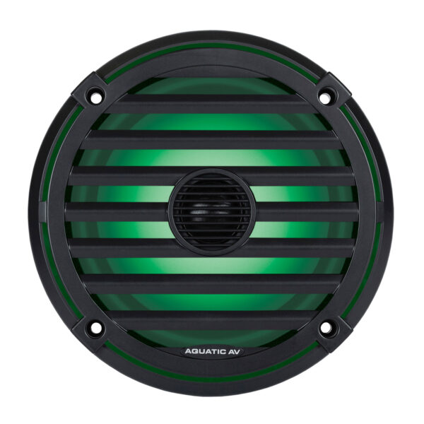 Aquatic AV EL422 Black Elite Series 120 Watt Waterproof Marine Speakers With RGB LED Lighting