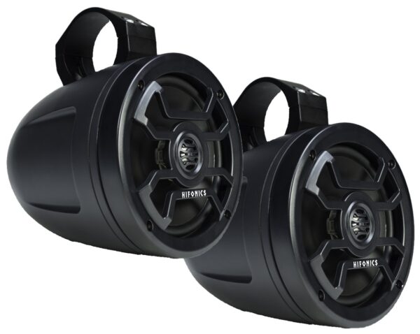 Hifonics TPSCMS65 Black 6.5 inch 150 Watt Waterproof Marine Wakeboard Tower Speakers