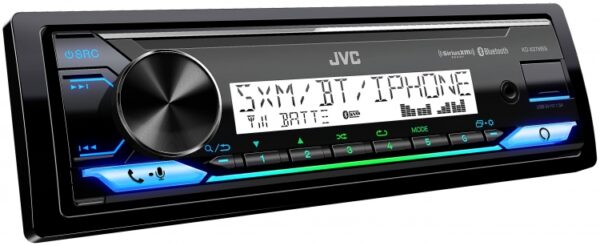 JVC KDX37MBPKG2 AM/FM Radio Receiver USB Port Bluetooth SiriusXM Ready Alexa iPhone Control Pandora Spotify Marine Stereo With 4 Waterproof 6.5" Speakers