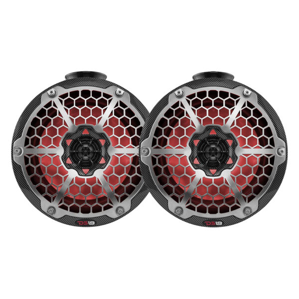 DS18 CFPS8 8" Compact 375 Watt Wake Tower Speakers With RGB LED Lights