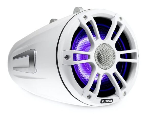 Fusion SG-FLT652SPW 6.5" White 230 Watt Waterproof Wake Tower Speakers With CRGBW Accent Lighting