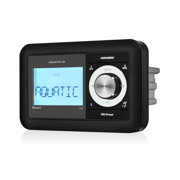 Aquatic AV EX500 AM/FM Radio Receiver USB Port Bluetooth Compact Waterproof Marine Stereo With 4 6.5" Waterproof Speakers
