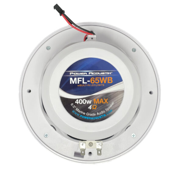 Power Acoustik MFL-65WB 6.5" 200 Watt Waterproof Marine Speakers With Blue LED Lights