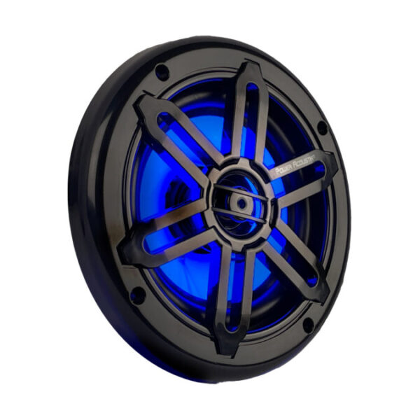 Power Acoustik MFL-65WB 6.5" 200 Watt Waterproof Marine Speakers With Blue LED Lights