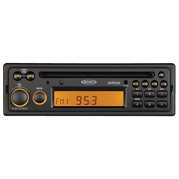 Jensen JBR550 AM/FM Radio Receiver CD Player 160 Watt Marine Stereo