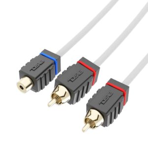DS18 MOFCR-1F2M 1 Female To 2 Male RCA Splitter Cable