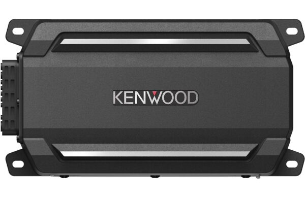 Kenwood KAC-M5024BT Bluetooth 600 Watt Black Box Style Waterproof Marine Stereo System With 2 Speakers And Subwoofer
