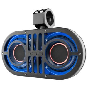 DS18 JVOCE 6″ 450 Watt Waterproof Marine Wake Tower Speaker System With RGB LED Accent Lighting
