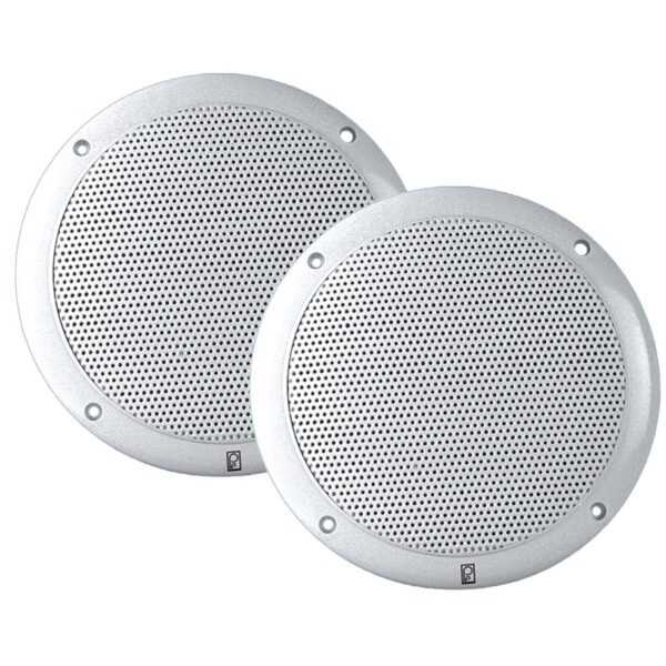 Poly-Planar MA-4054 4" Coaxial (pair white) Waterproof Marine Speakers