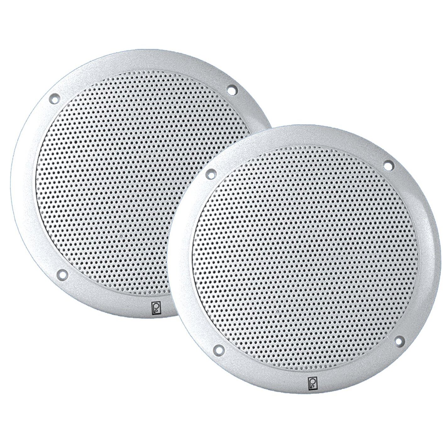 Poly-Planar MA-4055 5" Coaxial (pair white) Waterproof Marine Speakers