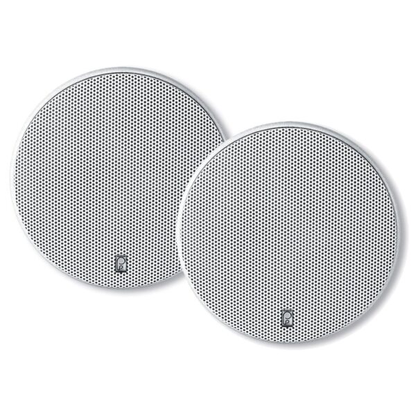 Poly-Planar MA6600 6.5" White (pair) High Power Coaxial Waterproof Marine Speakers