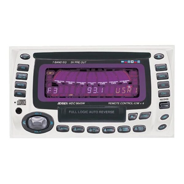 Jensen MDC9645W 160W AM/FM Radio Receiver CD Player/Cassette Marine Stereo