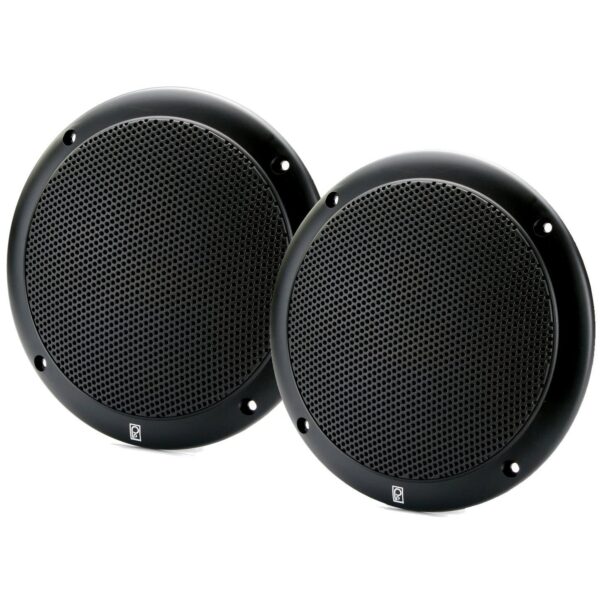 Poly-Planar MA-4055 5" Coaxial (pair black) Waterproof Marine Speakers