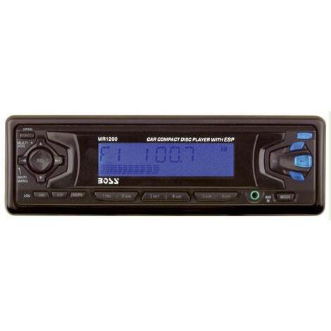 Boss Audio MR-1200 AM/FM Radio Receiver CD Player (black) Marine Stereo