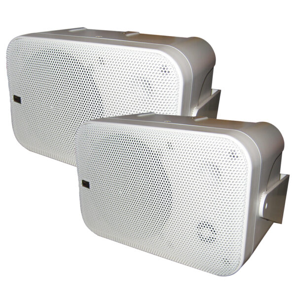 Poly-Planar MA9060 White Full Size Component Box (pair) Waterproof Marine Speakers