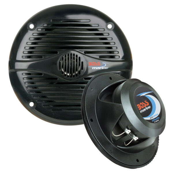 Boss Audio MR-50 5.25" Black Coaxial (Pair) Waterproof Marine Speakers