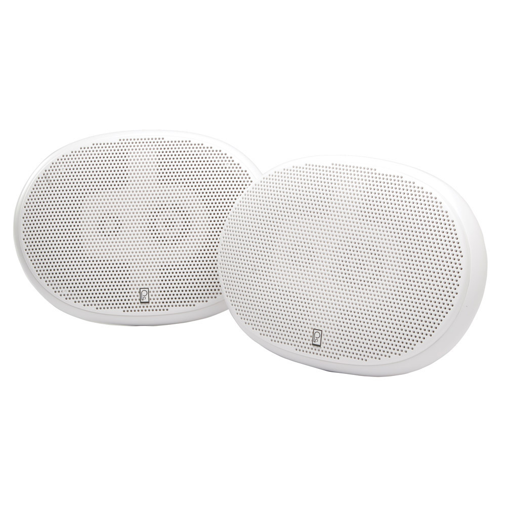 Poly-Planar MA5950 Medium Powered Oval Coaxial (pair) Waterproof Marine Speakers