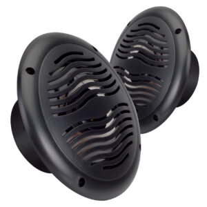 Magnadyne WR40B 5″ Black Dual Cone Waterproof Marine Speakers (Pair)