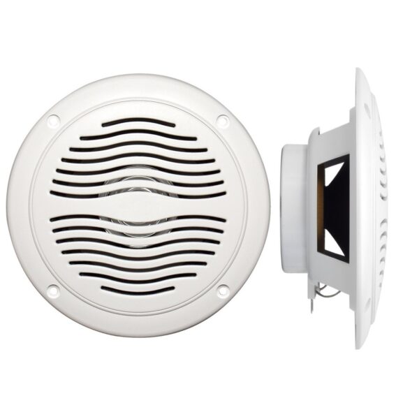 Magnadyne WR40W White 5" Dual Cone (Pair) Waterproof Marine Speakers