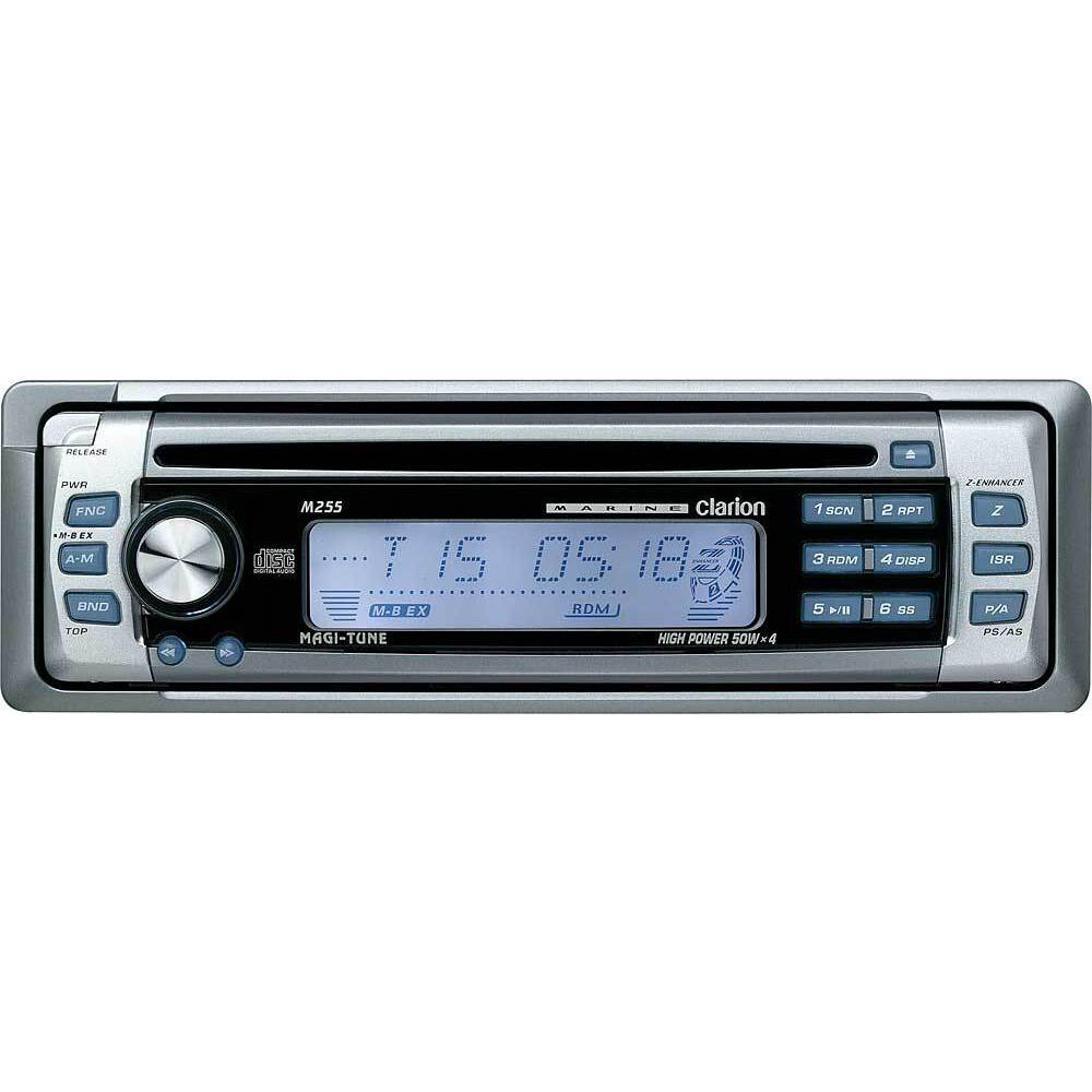Clarion M255 AM/FM Radio Receiver CD Player 200 Watts Marine Stereo