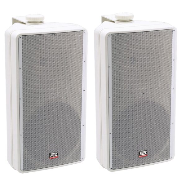 MTX AW82W All Weather White Component (Pair) Box Waterproof Marine Speakers