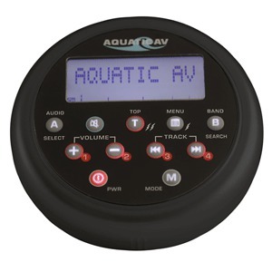 Aquatic AV AQ-RF-3FB Flush Mount Waterproof Wireless RF Remote With LCD Display For AQ-CD-3 AQ-IP-3B And AQ-DVD-3