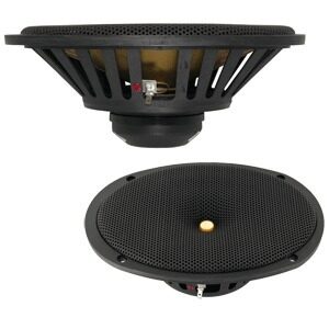 DC Gold Audio N69C 6 x 9" Black Neo Magnet  4 Ohm (Pair) 300 Watt Waterproof Marine Speakers