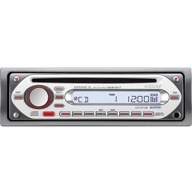 SONY CDXGT10M AM/FM Radio Receiver CD Player 200 Watts Marine Stereo