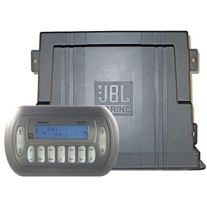 JBL MBB319 Silver AM/FM Radio Receiver Sirius Satellite Ready iPod Control USB Port Marine Stereo
