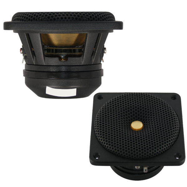 DC Gold Audio N4R Reference 4" Black 4 Ohm 300 Watt Waterproof Marine Speakers