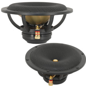 DC Gold Audio N7C 7" Black Neo Magnet 300 Watt 4 Ohm (pair) Waterproof Marine Speakers