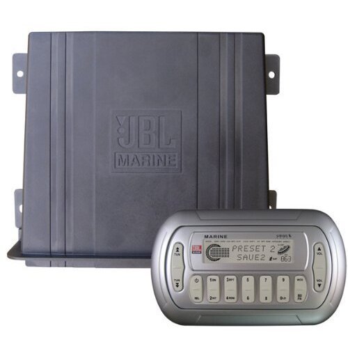 JBL MBB319 Chrome AM/FM Radio Receiver Sirius Satellite Ready iPod Control USB Port Marine Stereo