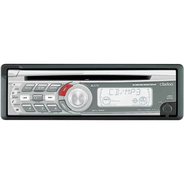Clarion M275 AM/FM Radio Receiver CD Player 200 Watts Marine Stereo