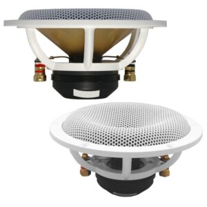 DC Gold Audio N7R 7″ White Reference 300 Watt 4 Ohm Waterproof Marine Speakers