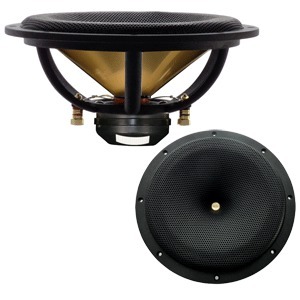 DC Gold Audio N9.5R 9 1/2" Black Reference 300 Watt 4 Ohm Waterproof Marine Speakers