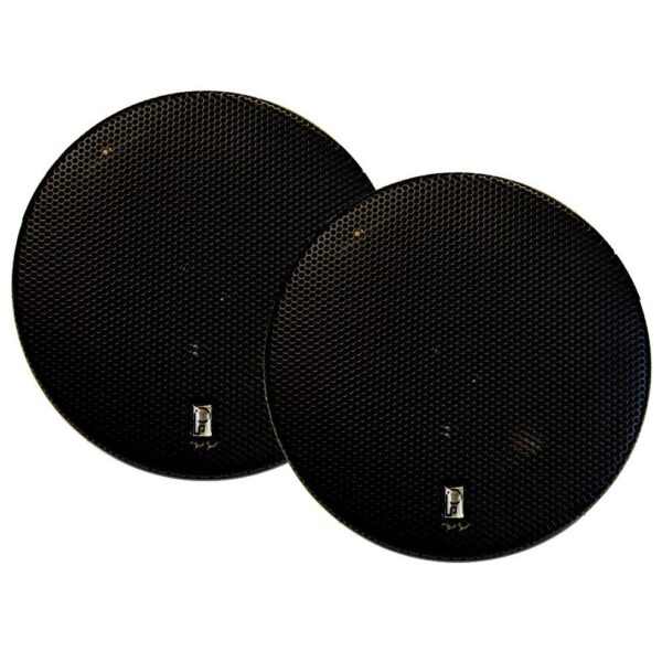 Poly-Planar MA8506B 6" Black Three Way Coaxial Waterproof High Power (pair) Marine Speakers