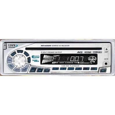 Boss Audio MR-1500 200 Watt AM/FM Radio Receiver CD Player w/ Wired Remote (Black) Marine Stereo