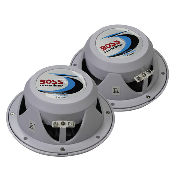 Boss Audio MR-50 5.25" White Coaxial (Pair) Waterproof Marine Speakers